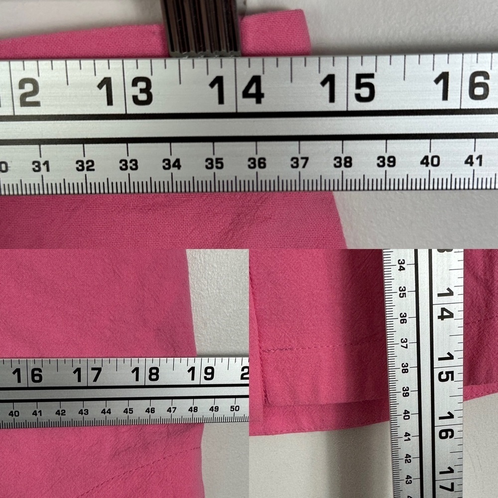 New Topshop High Waist Button Front Detail Pink Mini Skirt‎ Size 6 Barbiecore - Picture 8 of 9
